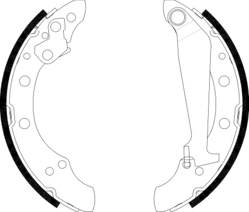 HELLA Brake Shoe Set
