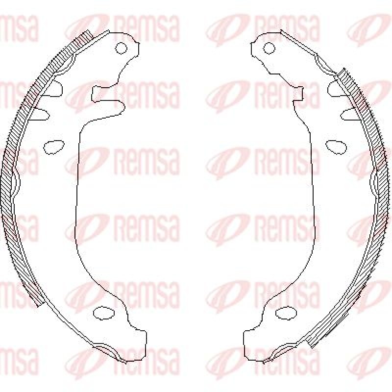 REMSA Brake Shoe Set