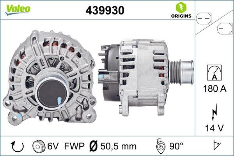 VALEO Generator VALEO ORIGINS NEW OE TECHNOLOGIE