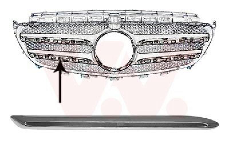 VAN WEZEL Trim/Protective Strip, radiator grille