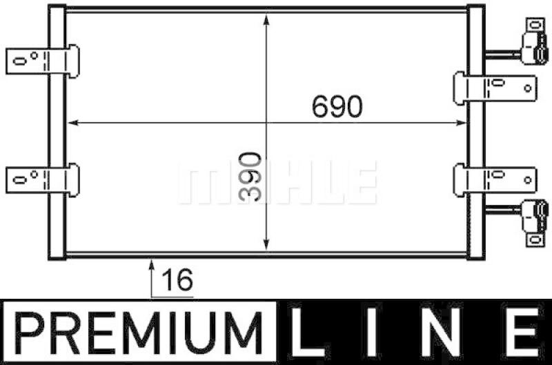 MAHLE Condenser, air conditioning BEHR *** PREMIUM LINE ***
