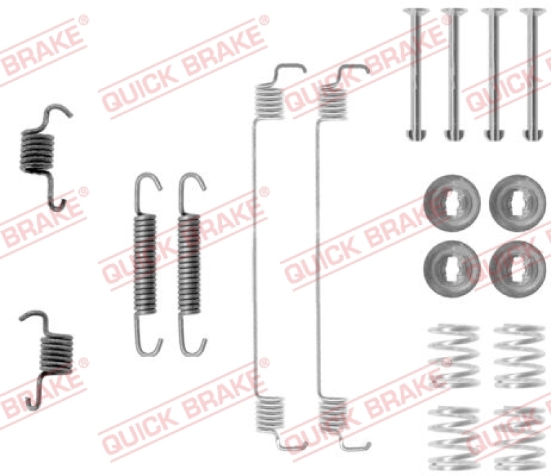 QUICK BRAKE Zubehörsatz Bremsbacken Trommelbremse Montagesatz