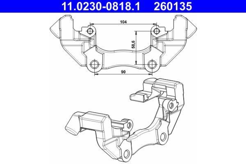 ATE Carrier, brake caliper