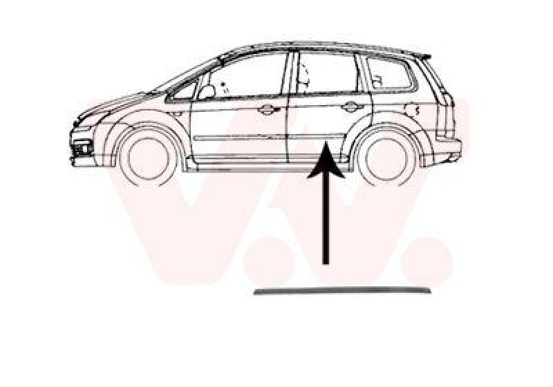 VAN WEZEL Zier-/Schutzleiste, T&uuml;r 1863425