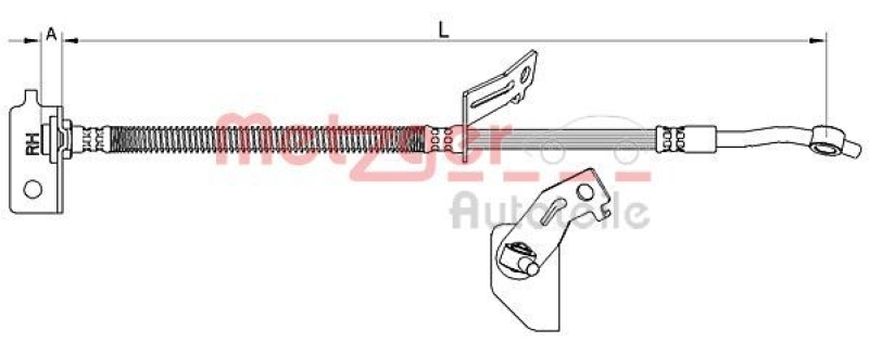METZGER Bremsschlauch 4111456
