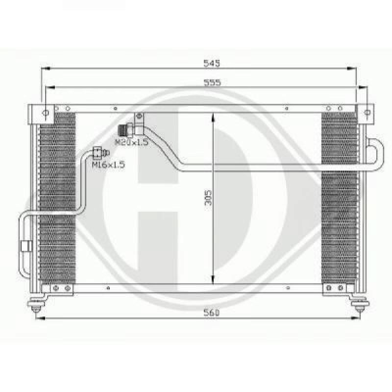 DIEDERICHS Condenser, air conditioning