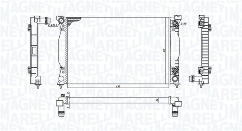 MAGNETI MARELLI Kühler, Motorkühlung