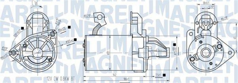 MAGNETI MARELLI Starter 63721422010