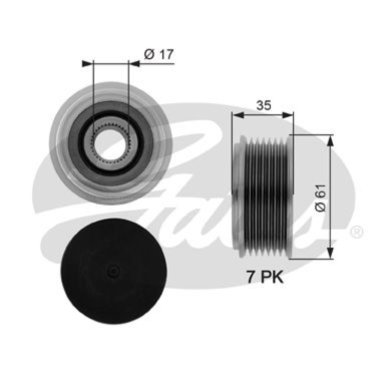 GATES Alternator Freewheel Clutch DriveAlign®