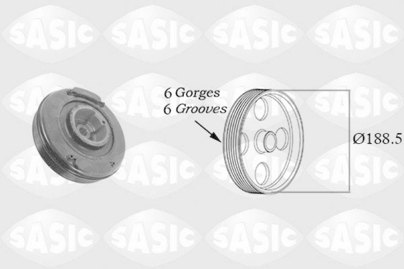 SASIC Riemenscheibe, Kurbelwelle