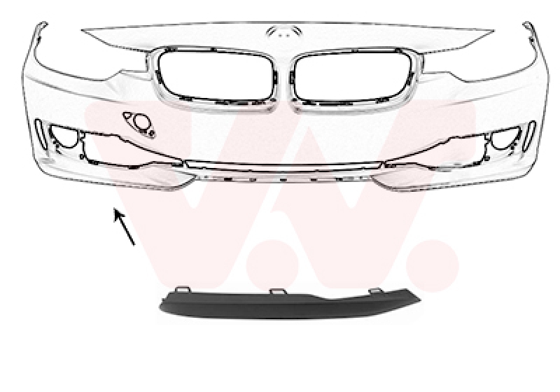 VAN WEZEL Zier-/Schutzleiste, Kühlergitter