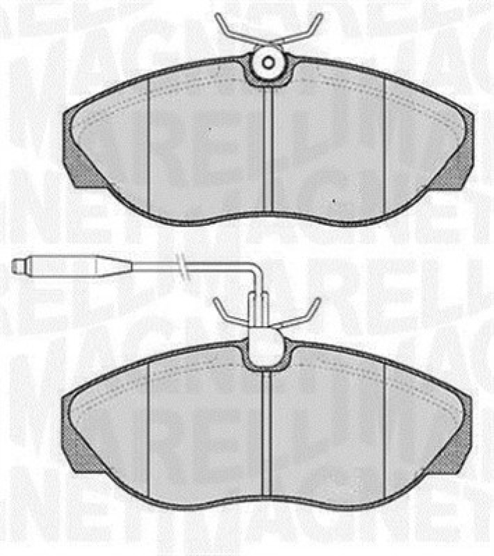 MAGNETI MARELLI Bremsbelagsatz, Scheibenbremse