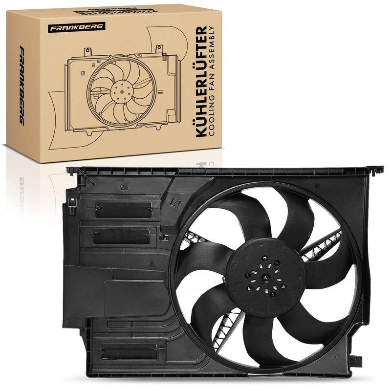 1x Frankberg Motork&uuml;hller Einfachl&uuml;fter mit K&uuml;hlerl&uuml;fterrahmen passend f&uuml;r BMW F45 F46 F48 Mini F55 F56 F57 F54 5481FB0043423
