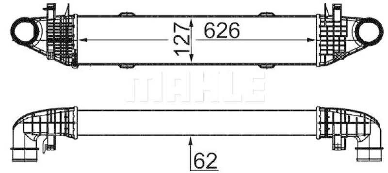 MAHLE Intercooler, charger BEHR