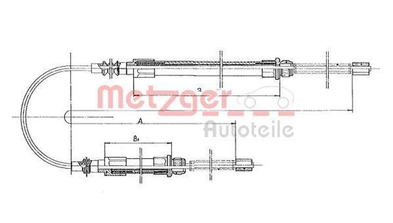 METZGER Cable Pull, parking brake