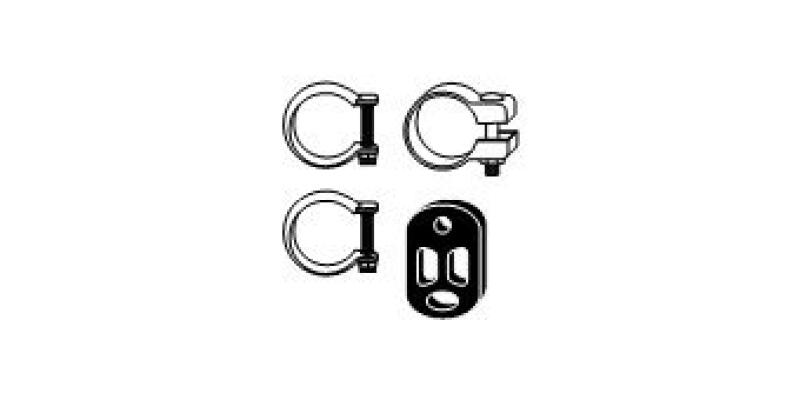 HJS Mounting Kit, catalytic converter