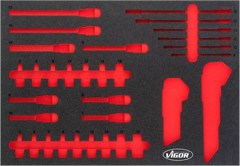 VIGOR Schaumstoffeinlage, Sortimentskasten