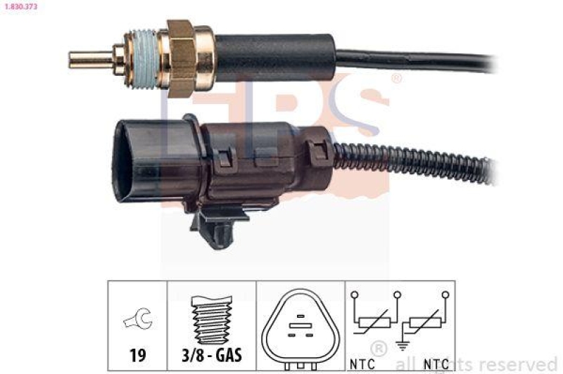 EPS Sensor, Kühlmitteltemperatur Made in Italy - OE Equivalent