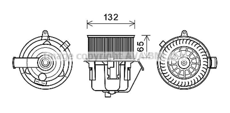 AVA QUALITY COOLING Elektromotor, Innenraumgebläse