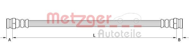 METZGER Bremsschlauch 4111618