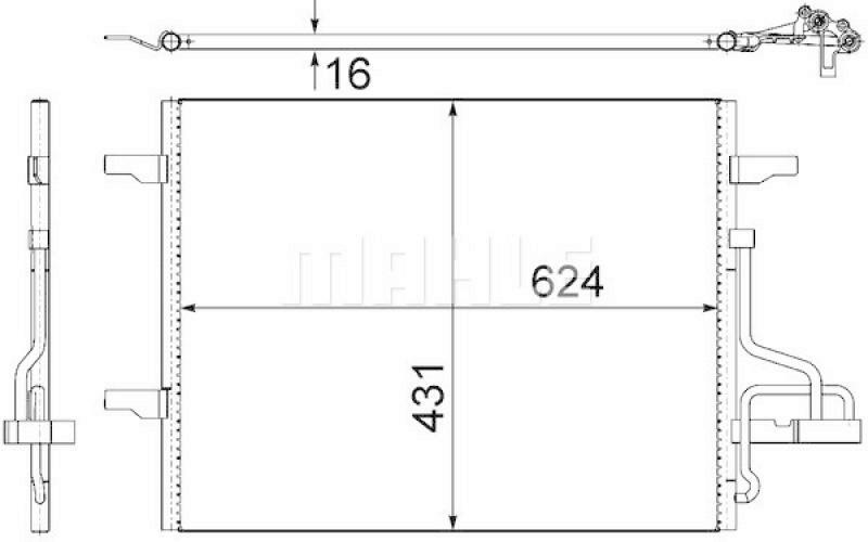 MAHLE Condenser, air conditioning