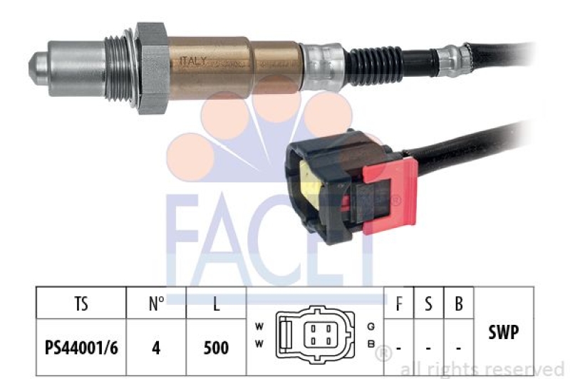 FACET Lambda Sensor Made in Italy - OE Equivalent