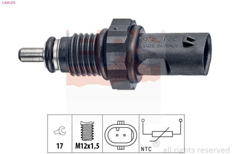 EPS Sensor, Kraftstofftemperatur Made in Italy - OE Equivalent