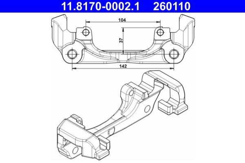 ATE Halter, Bremssattel