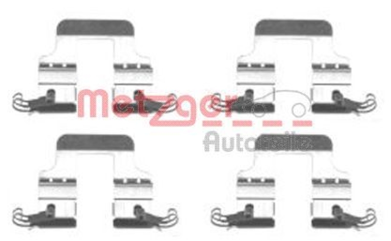 METZGER Accessory Kit, disc brake pad GREENPARTS