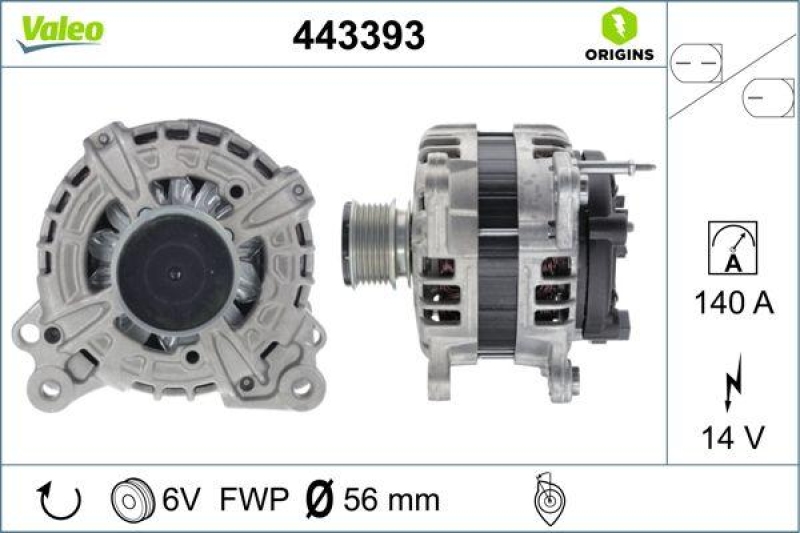 VALEO Generator VALEO ORIGINS NEW OE TECHNOLOGIE