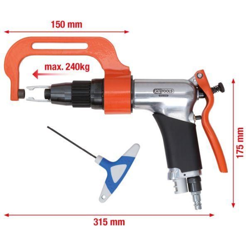 KS TOOLS Bohrmaschine (Druckluft)