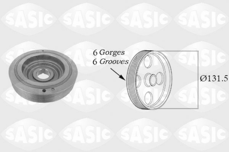 SASIC Riemenscheibe, Kurbelwelle