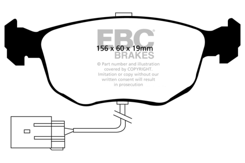 EBC Brakes Bremsbelagsatz, Scheibenbremse