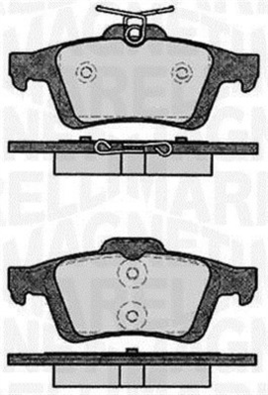 MAGNETI MARELLI Bremsbelagsatz, Scheibenbremse