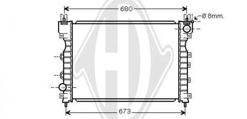 DIEDERICHS Radiator, engine cooling DIEDERICHS Climate