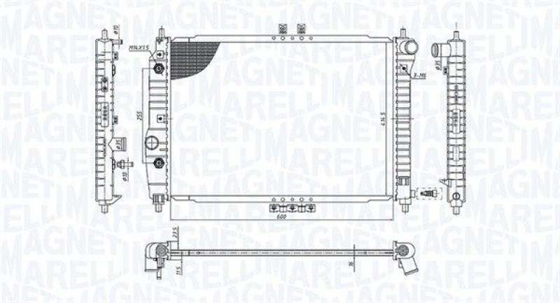 MAGNETI MARELLI Kühler, Motorkühlung