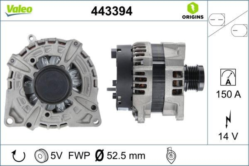 VALEO Generator VALEO ORIGINS NEW OE TECHNOLOGIE