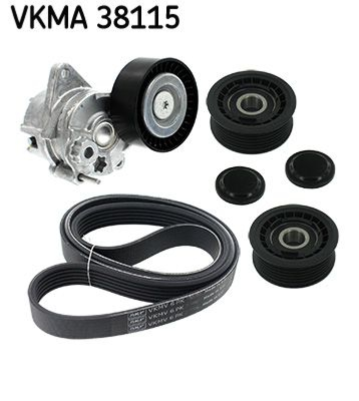 SKF Keilrippenriemensatz VKMA 38115
