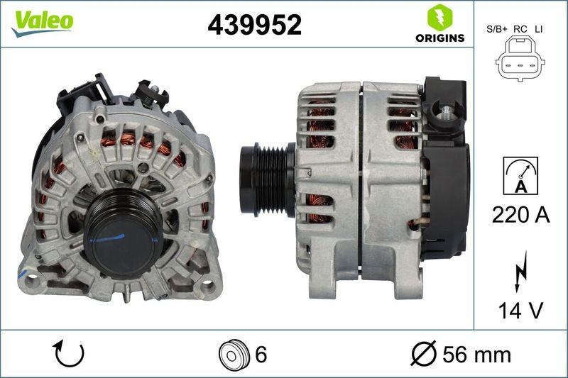 VALEO Generator VALEO ORIGINS NEW OE TECHNOLOGIE