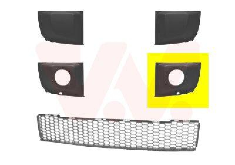 VAN WEZEL Lüftungsgitter, Stoßfänger ** Equipart **