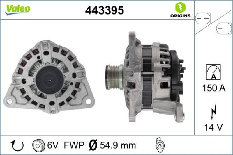 VALEO Generator VALEO ORIGINS NEW OE TECHNOLOGIE