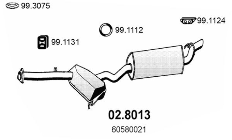 ASSO Centre/Rear Muffler