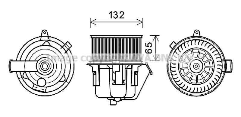 AVA QUALITY COOLING Electric Motor, interior blower