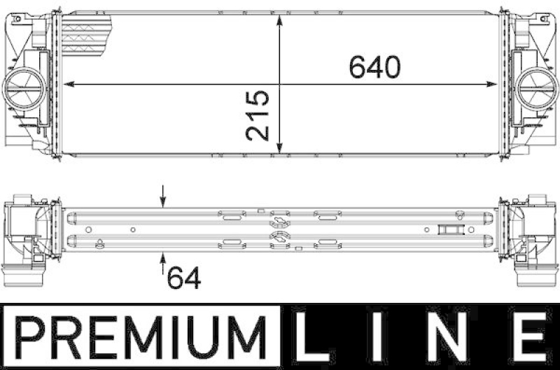 MAHLE Ladeluftkühler BEHR *** PREMIUM LINE ***