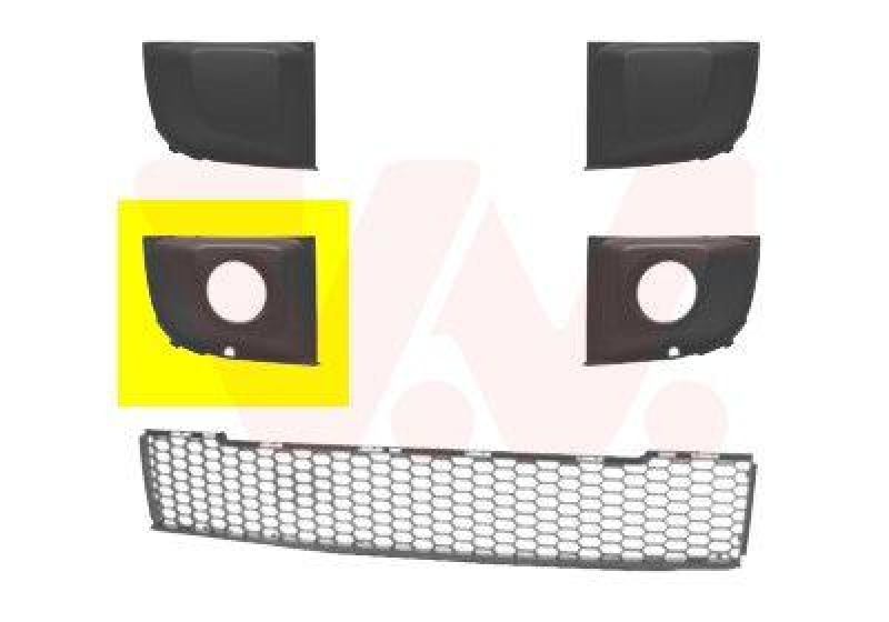 VAN WEZEL L&uuml;ftungsgitter, Sto&szlig;f&auml;nger ** Equipart ** 1604594