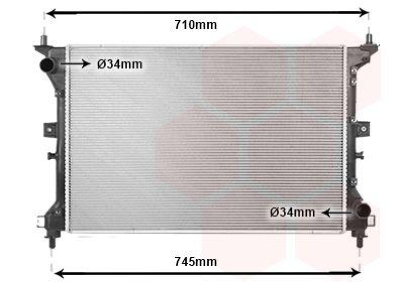 VAN WEZEL K&uuml;hler, Motork&uuml;hlung