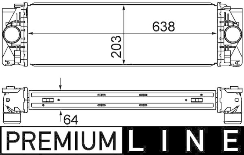 MAHLE Ladeluftkühler BEHR *** PREMIUM LINE ***