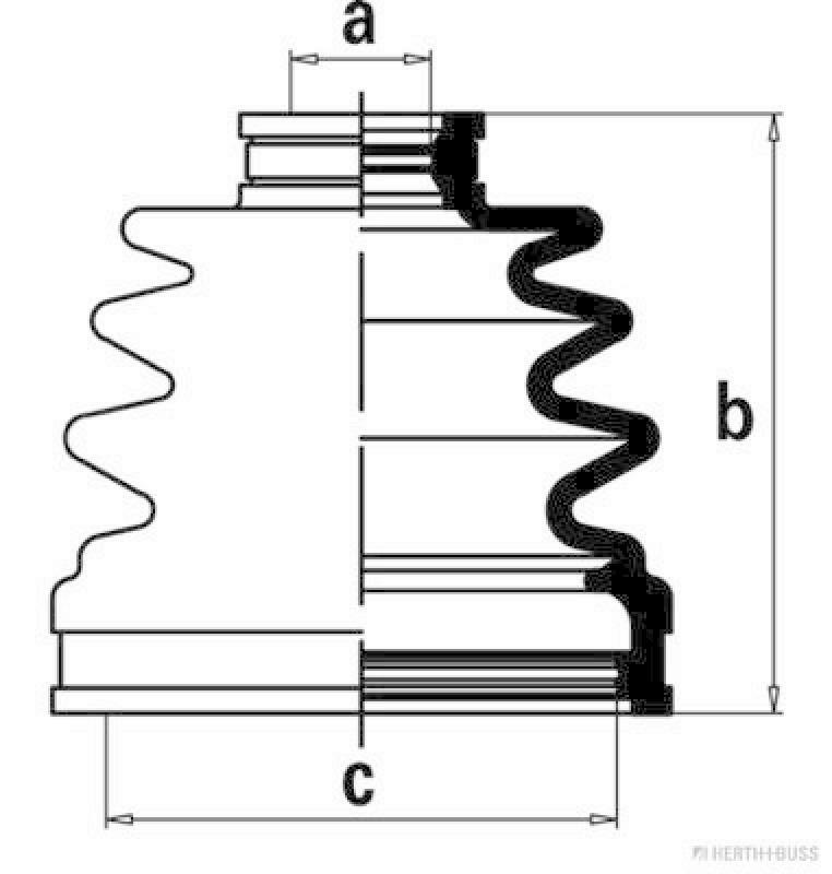 HERTH+BUSS JAKOPARTS Faltenbalgsatz, Antriebswelle