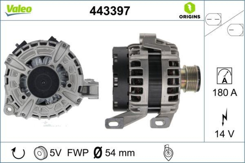 VALEO Generator VALEO ORIGINS NEW OE TECHNOLOGIE