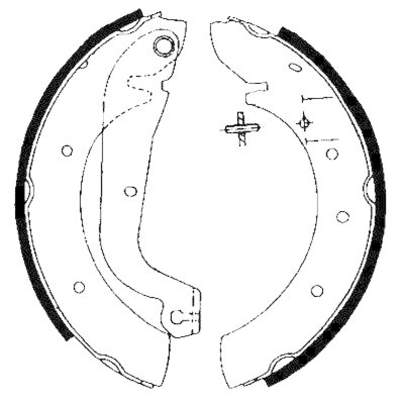 HELLA Bremsbackensatz 8DB 355 001-451